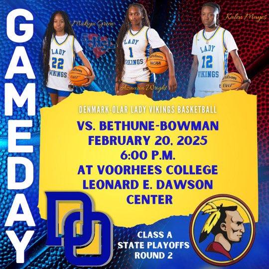 Round 2 tonight at home against 
Bethune-Bowman