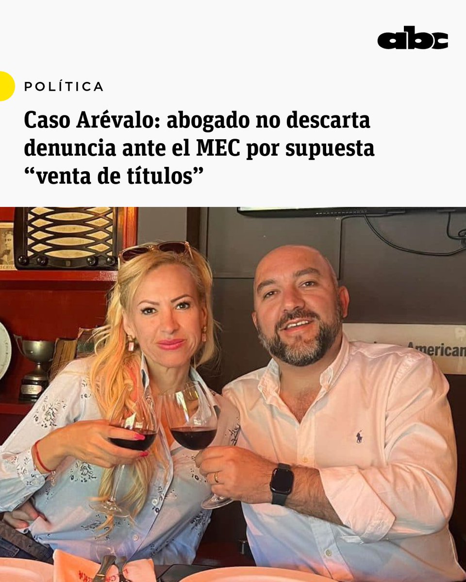 #LaMafiaManda Además de investigar al exdiputado Orlando Arévalo y a su esposa, la concejala Carolina González, el abogado que representa a la empresaria María José Bareiro, Rodrigo Cuevas, solicita también que Gloria Arévalo González, la hija de 22 años de la pareja, también sea