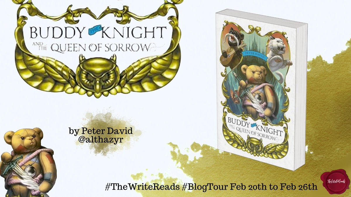 Sabrina 📚 🍸🚀 (@sabrinaaccalai) on Twitter photo Teddy is very interested in reading about his hero, Buddy!
Buddy the Knight and the Queen of Sorrow by <a href="/althazyr/">Peter David - Author</a>
Blog tour started today, look out for my review coming on Saturday 🐻
<a href="/The_WriteReads/">TheWriteReads</a> <a href="/WriteReadsTours/">TheWriteReads OnTour</a> #BuddyTheKnight #TheWritereads #blogtour Teddy is very interested in reading about his hero, Buddy!
Buddy the Knight and the Queen of Sorrow by <a href="/althazyr/">Peter David - Author</a>
Blog tour started today, look out for my review coming on Saturday 🐻
<a href="/The_WriteReads/">TheWriteReads</a> <a href="/WriteReadsTours/">TheWriteReads OnTour</a> #BuddyTheKnight #TheWritereads #blogtour