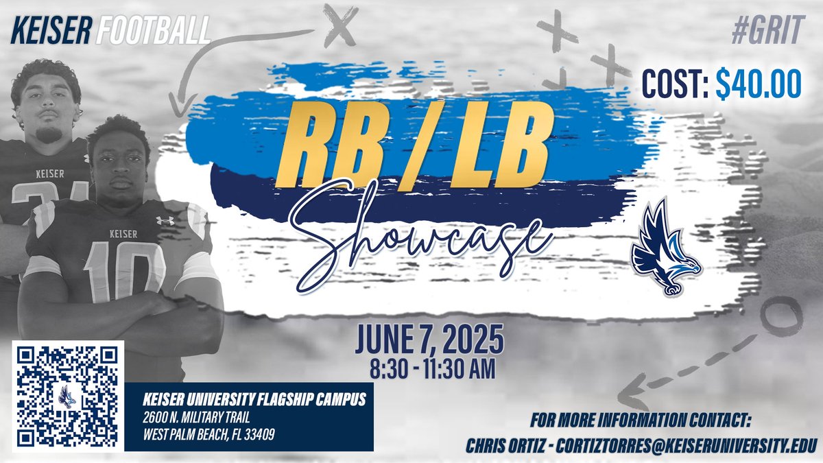 Keiser Football (@keiserfootball) on Twitter photo 🚨RBs/LBs🚨 Tap in with <a href="/j13wake/">Justin Wake</a> & <a href="/Mickey_ORourke/">Mickey O'Rourke</a>. Great camp to better your craft. This camp is completely position based no testing just being the best LB/RB. We have had some great ones are you next ⁉️ #GRIT #SeahawkFast 🦅💨 🚨RBs/LBs🚨 Tap in with <a href="/j13wake/">Justin Wake</a> & <a href="/Mickey_ORourke/">Mickey O'Rourke</a>. Great camp to better your craft. This camp is completely position based no testing just being the best LB/RB. We have had some great ones are you next ⁉️ #GRIT #SeahawkFast 🦅💨