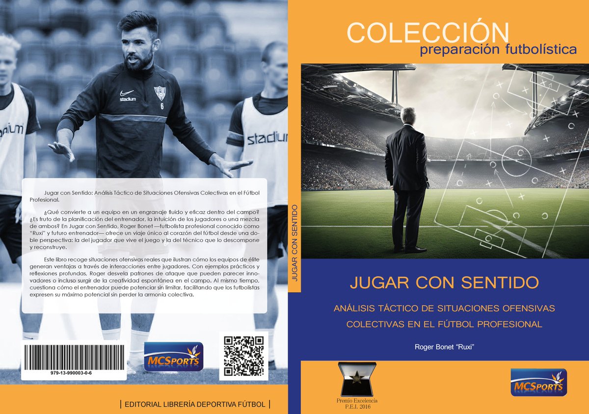 Ya puedes adquirir  a un precio especial  usuarios 
 clientes,  los primeros ejemplares de nuestras dos últimas novedades " PENSAR NO ES SUFICIENTE La Formación del Futbolista desde la Complejidad" y"  JUGAR CON SENTIDO ANÁLISIS TÁCTICO ... OFENSIVAS ... mcsports.es