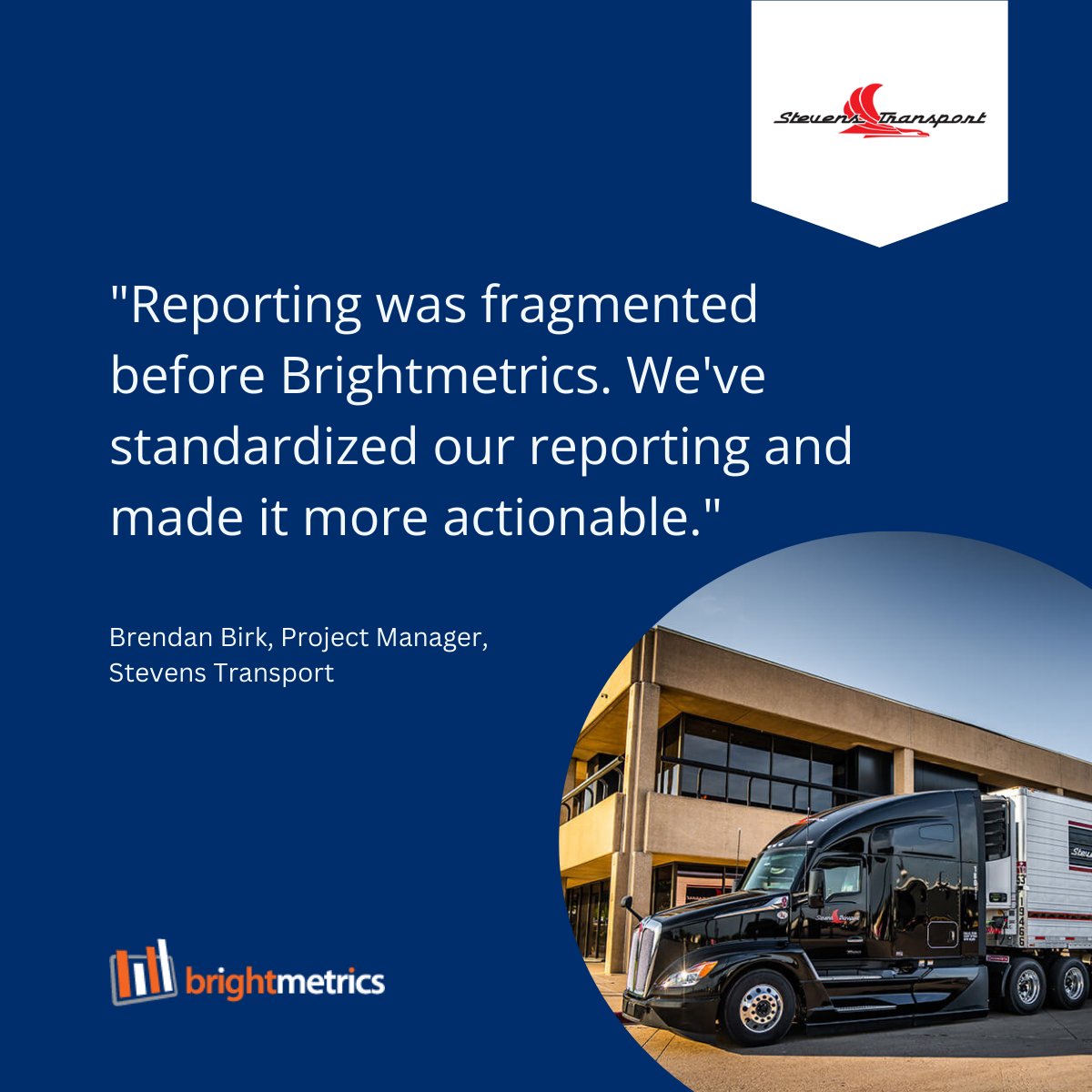 Stevens Transport needed better #analytics to cut wait times &amp; boost efficiency. With Brightmetrics, they gained real-time insights that made a big impact:

✔️ Wait times 10 min → <1 min
✔️ Abandoned calls ↓ 20%
✔️ Agent performance ↑ 18%

Read: brtmtrcs.com/st3 #cctr