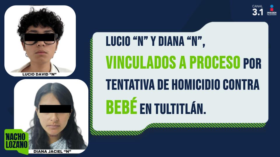 nacholozano's tweet photo. #ÚLTIMAHORA   |   Vinculan a proceso a Lucio David “N” y Diana Jaciel “N” por homicidio en grado de tentativa contra un bebé recién nacido, a quien abandonaron en una bolsa de basura en #Tultitlán, #Edomex. https://t.co/ddOP1KgHSB