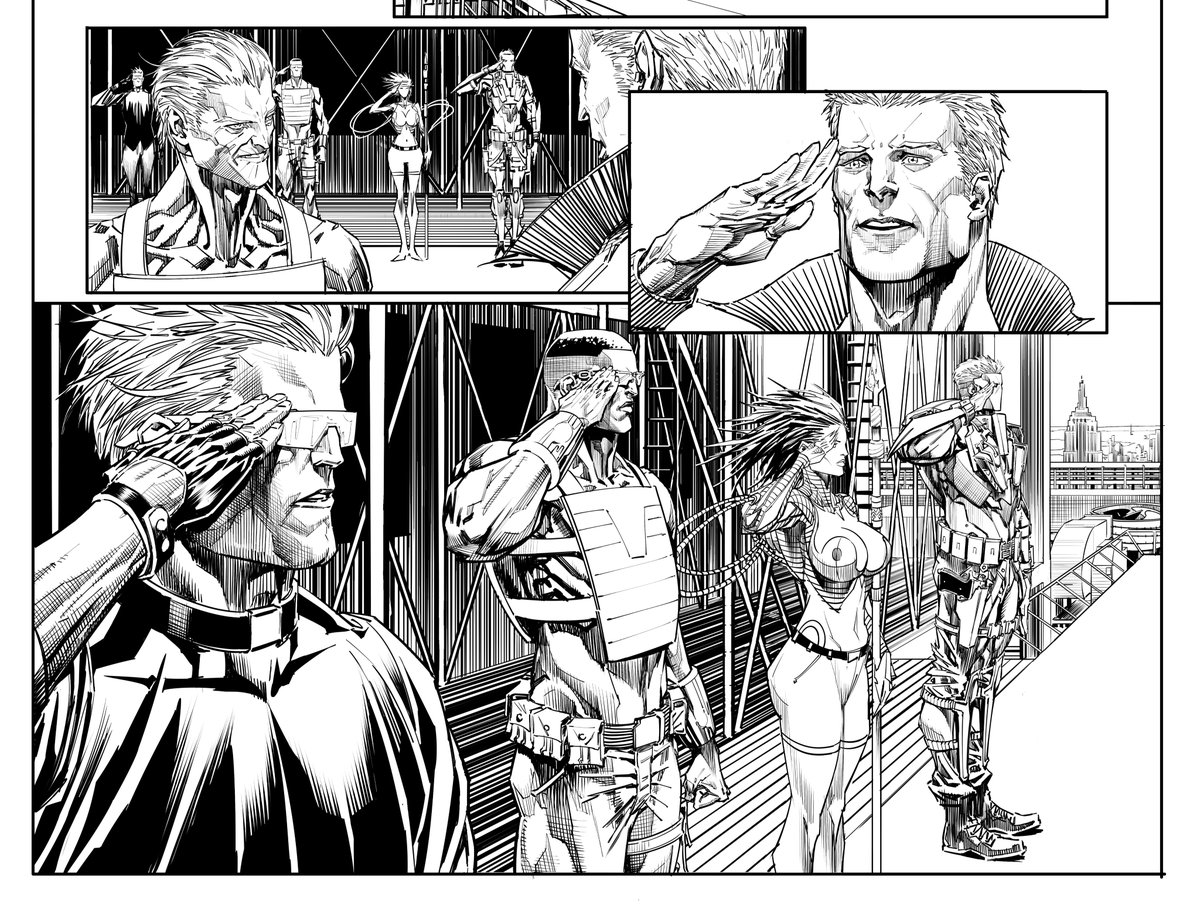 Panels I did for Jawbreakers: Forever #splattocomics #jawbreakers #knifehand #devildog #killswitch #hellpriest #xaxi #kuffz #richardmeyer