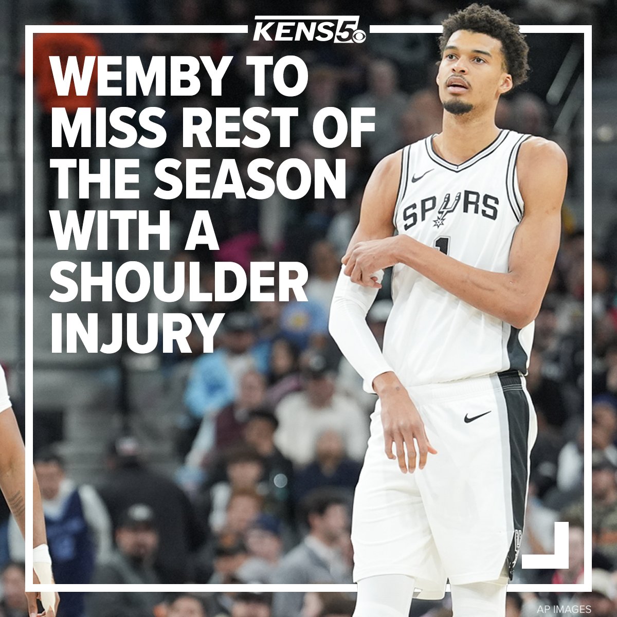 marcusrisen's tweet photo. Wemby is now set to miss the rest of the NBA season.
What this means for his once seemingly guaranteed DPOY award: https://t.co/HDOj9NZyWj https://t.co/fj3NPEtYE0