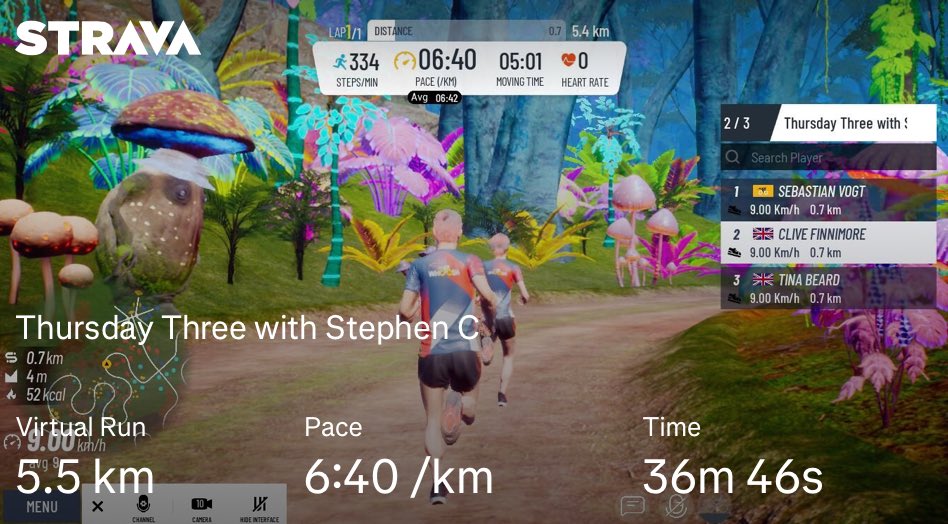 CornishRunner's tweet photo. MyWhoosh Thursday 3 with Stephen C  #gonoblepro #noblepro #gozwiftrun #indoorrunning #stravarunning  #fitness #running #virtualrunning #treadmill #indoorrunning #applefitness #run #runner #running #motivation #paincave #paincaves #workout #training https://t.co/BVaU4lHeCQ