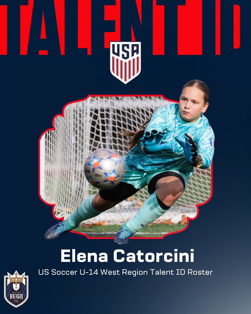 Big shoutout to Elena Catorcini for earning an invite to the U-14 Girls West Region Talent ID Mini-Camp with U.S. Soccer!

This camp brings together 80 of the top young players from across the West Region, giving them a chance to showcase their talent at the highest level ⚽️