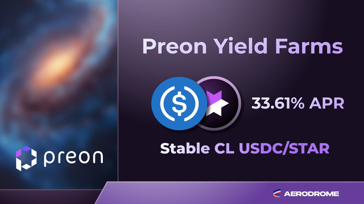 Preon Finance (🌟,👨🚀) (@preonfinance) on Twitter photo Gm, let's go over this week's APR update for the $PREON & $STAR LPs. Check out the yields down below.⤵️
The $PREON - $STAR LP on <a href="/ThrusterFi/">Thruster (Shutdown)</a> is earning over 246% APR, plus you can earn more by staking on <a href="/hyperlockfi/">Hyperlock Finance</a>.
For <a href="/FenixFinance/">Fenix</a>, the $PREON - $STAR and $STAR - $USDB LPs Gm, let's go over this week's APR update for the $PREON & $STAR LPs. Check out the yields down below.⤵️
The $PREON - $STAR LP on <a href="/ThrusterFi/">Thruster (Shutdown)</a> is earning over 246% APR, plus you can earn more by staking on <a href="/hyperlockfi/">Hyperlock Finance</a>.
For <a href="/FenixFinance/">Fenix</a>, the $PREON - $STAR and $STAR - $USDB LPs