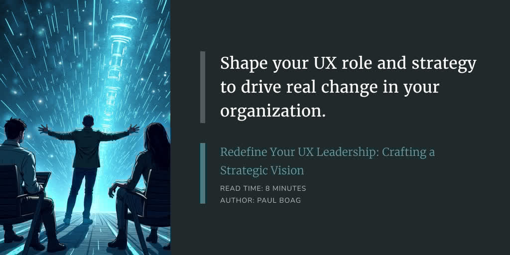 For my US followers, check out my newsletter on redefining your UX role with clear steps to shape a strategy that drives results. Learn more:  #UXDesign boagworld.com/emails/ux-lead…