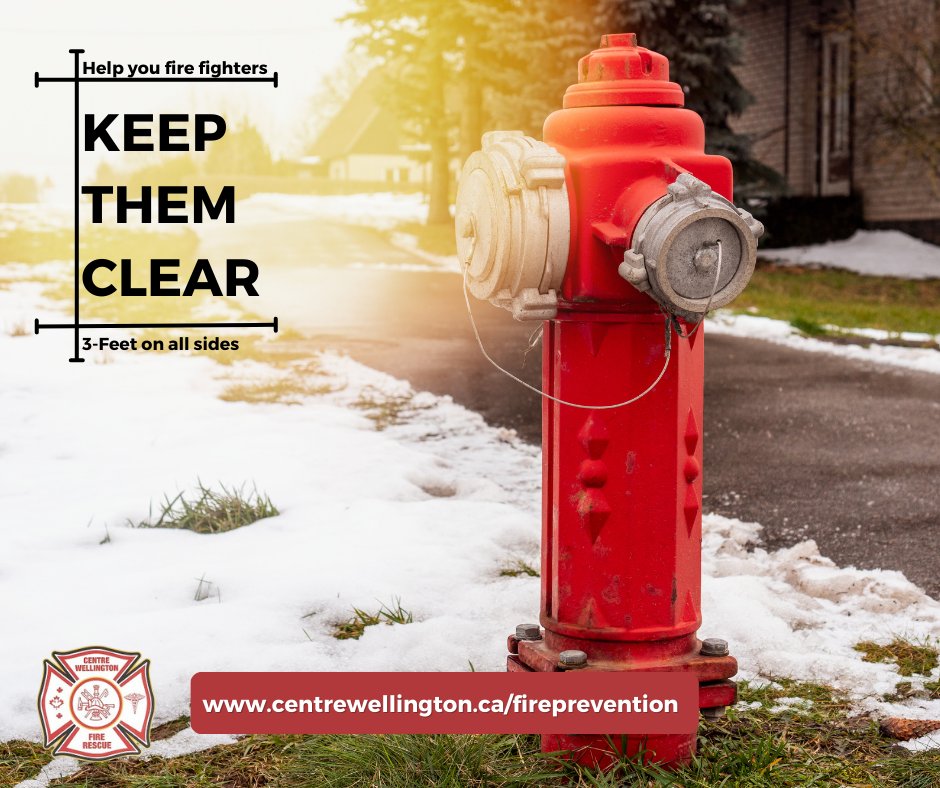 In an emergency - every second counts. Fire hydrants that are blocked, concealed, or difficult to access due to snow or ice impede emergency fire response. Help our fire fighters by keeping hydrants clear of ice and snow.