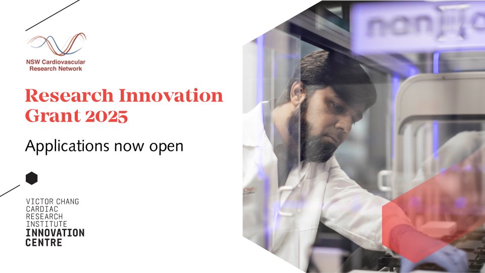 Victor Chang Cardiac Research Institute (@victorchanginst) on Twitter photo 📢 Attention EMCRs! Applications for <a href="/NSWCVRN/">NSW CVRN</a>-VCCRI Research Innovation Grants close next Friday. Don't miss out on this exciting opportunity to access to our #InnovationCentre for your short-term CV research project: victorchang.edu.au/innovation-cen…
<a href="/ISHR_AUS/">ISHR Australasian Section</a> <a href="/PddcSydney/">Postdoctoral Development Committee</a> <a href="/OzCvA/">ACvA</a> 📢 Attention EMCRs! Applications for <a href="/NSWCVRN/">NSW CVRN</a>-VCCRI Research Innovation Grants close next Friday. Don't miss out on this exciting opportunity to access to our #InnovationCentre for your short-term CV research project: victorchang.edu.au/innovation-cen…
<a href="/ISHR_AUS/">ISHR Australasian Section</a> <a href="/PddcSydney/">Postdoctoral Development Committee</a> <a href="/OzCvA/">ACvA</a>