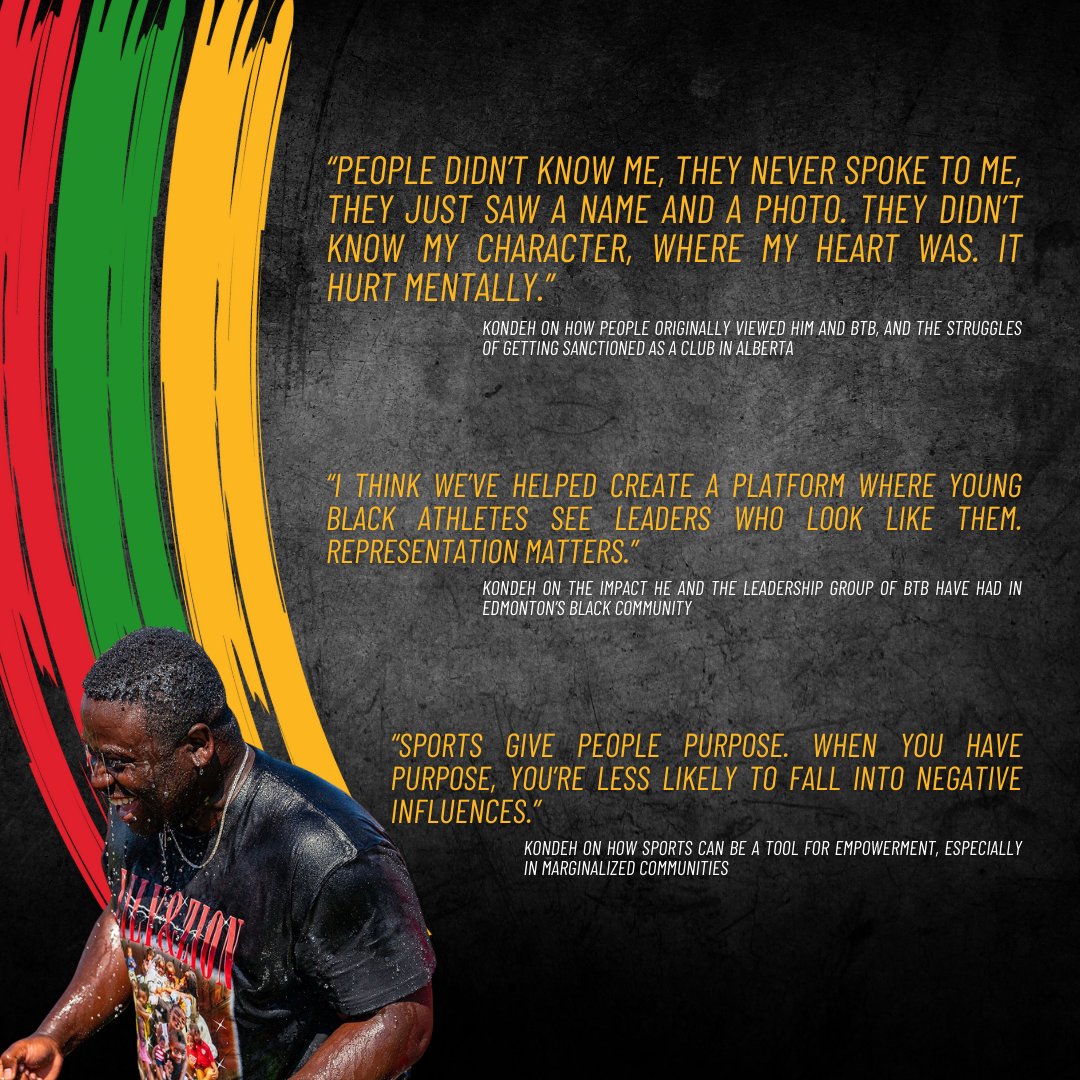 Spotlight: Kondeh Monsaray, Founder &amp; Sporting Director, <a href="/btb_soccer/">BTBSoccerAcademy</a>⚽️

In 2024, BTB represented Alberta in 3 of the 4 Youth National Championships, with the U17 Girls capturing the Gold medal!

To view our full feature on Kondeh, visit: shorturl.at/7s6aJ
#BlackHistoryMonth