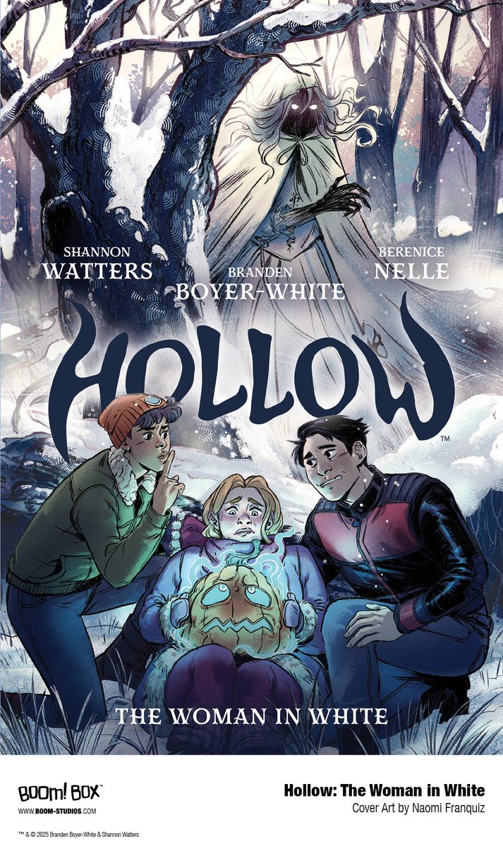 The wait is finally over!

From <a href="/nytimes/">The New York Times</a> bestselling writer Shannon Watters, co-writer Branden Boyer-White, and fan-favorite artist Berenice Nelle, more spoopy tales await you in the next chapter of the YA queer graphic novel series, HOLLOW, with HOLLOW: THE WOMAN IN WHITE!