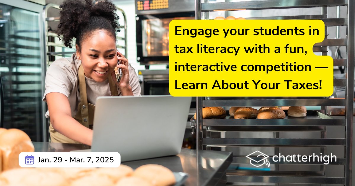 ChatterHigh's tweet image. ⏳ Time is running out! The Learn About Your #Taxes Competition ends on March 7, 2025. Grades 6–12 can still join to compete for: @CanRevAgency
✔️ $5,000 in #school prizes
✔️ Certificates of Achievement
hubs.li/Q037BYzt0  

#HowTaxesWork