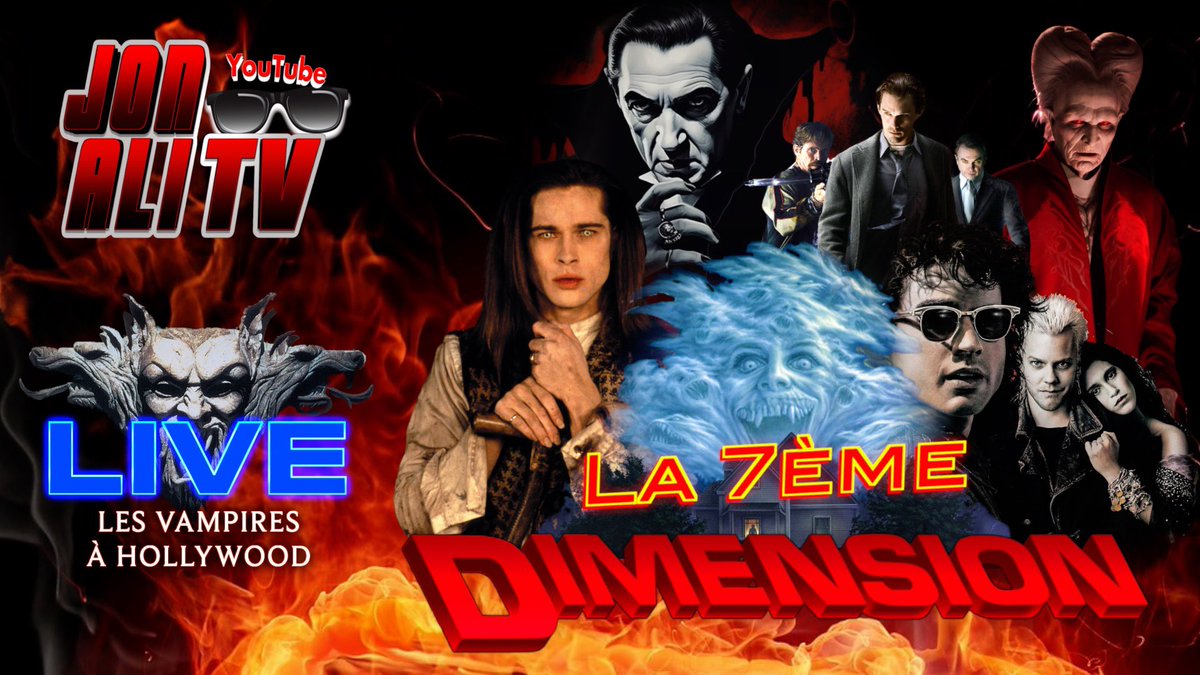 RDV À 21H30 DANS LA 7ÈME DIMENSION 🌀 ON PARLE DES VAMPIRES À HOLLYWOOD 🧛🏻‍♂️ Feat <a href="/DFilmtalker/">David The Filmtalker</a> <a href="/critiquezoltan/">Zoltan ça tourne !</a> &amp; Fouad ALORS SI TOI AUSSI T’AS LES CROCS C’EST PAR ICI 👉 youtube.com/live/WiP3oc5gm…