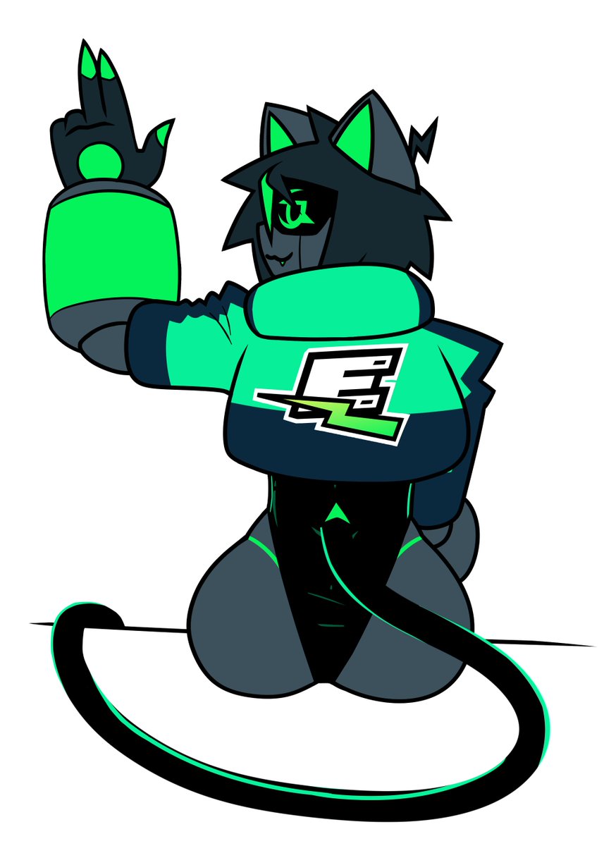 just a view of the back of her coat....nothing else 
#catgirl #energydrink #robotgirl
