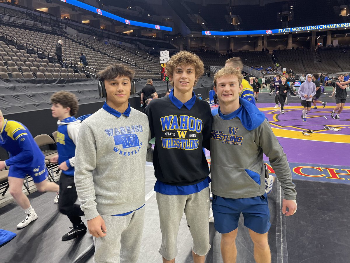 Todays the Day! Warriors getting ready for battle. Good luck
-157 Grady Meyer
-165 NoahBordovsky
-175 Caden Smart