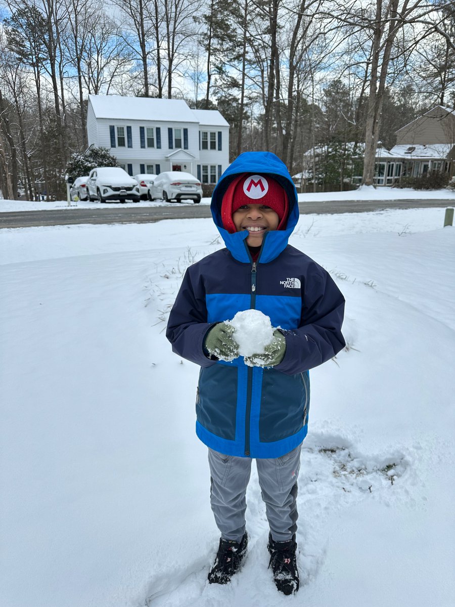 Another snow day means fun in the snow with my favorite guy! 🌨️