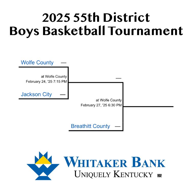 WCBballWolves's tweet image. 2025 Whitaker Bank 55th District Basketball Brackets
