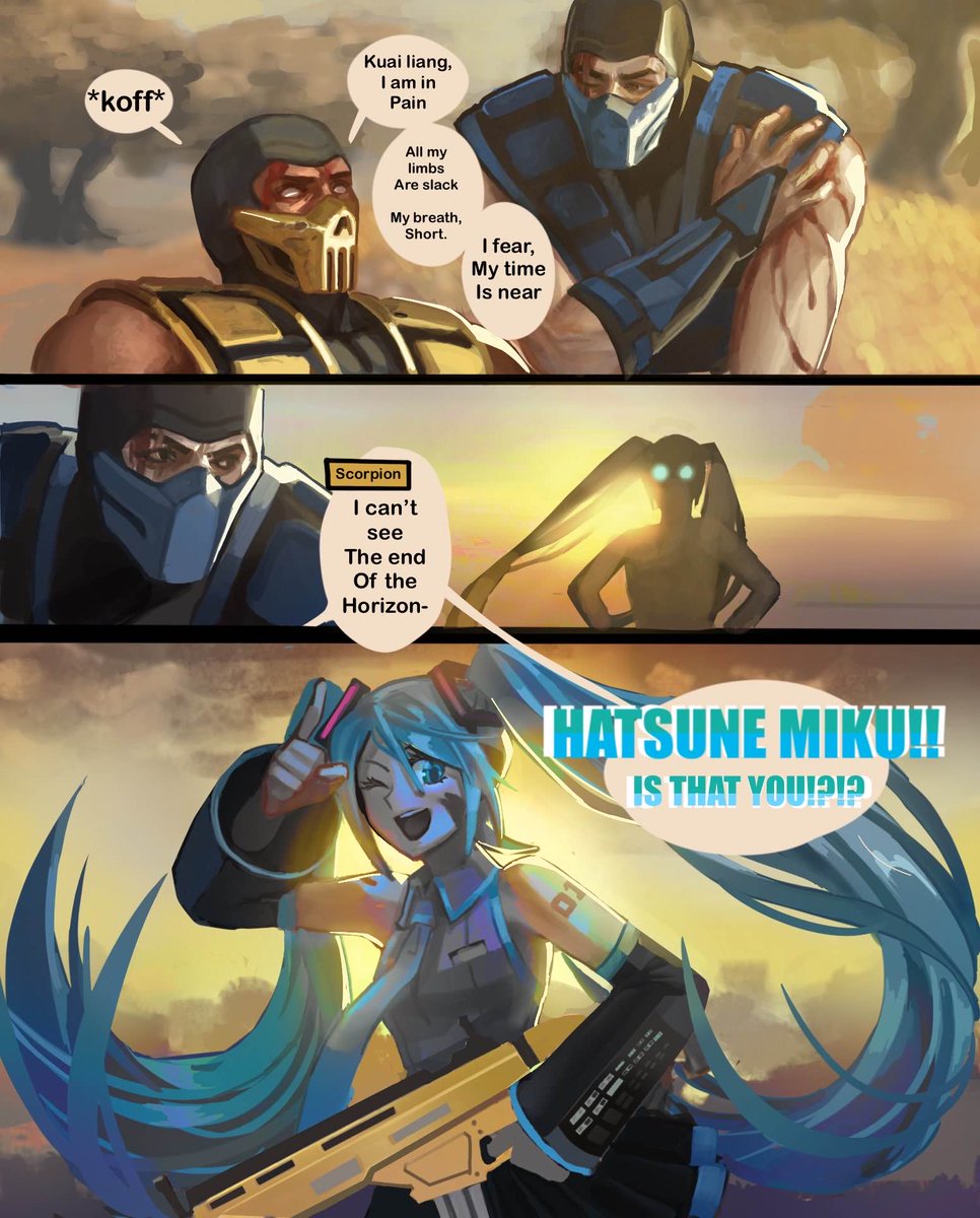 Congrats to these two for being in the same game as Hatsune Miku 

#MortalKombat