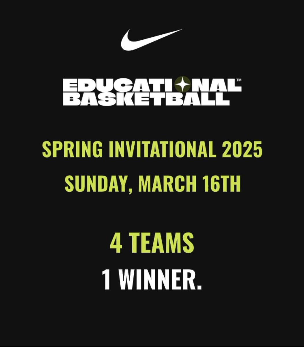 Time for a New Standard!

Introducing the first-ever Educational Basketball Invitational, proudly sponsored by Nike. The inaugural installment will showcase four teams featuring the most promising basketball prospects from Nigeria. Get ready to lock in and prepare for battle. 😤