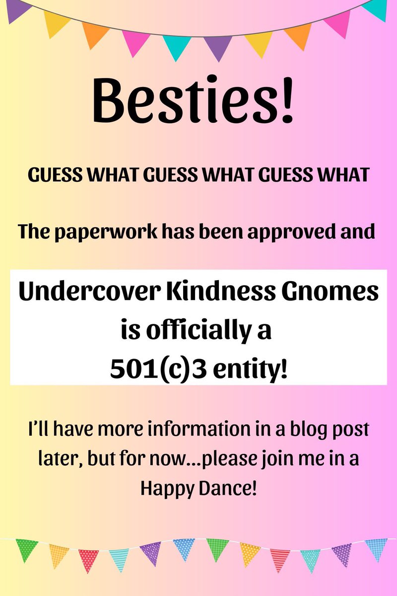 GnomesKindness's tweet image. We did it Pals! We are an official, registered, honest-to-golly non profit!