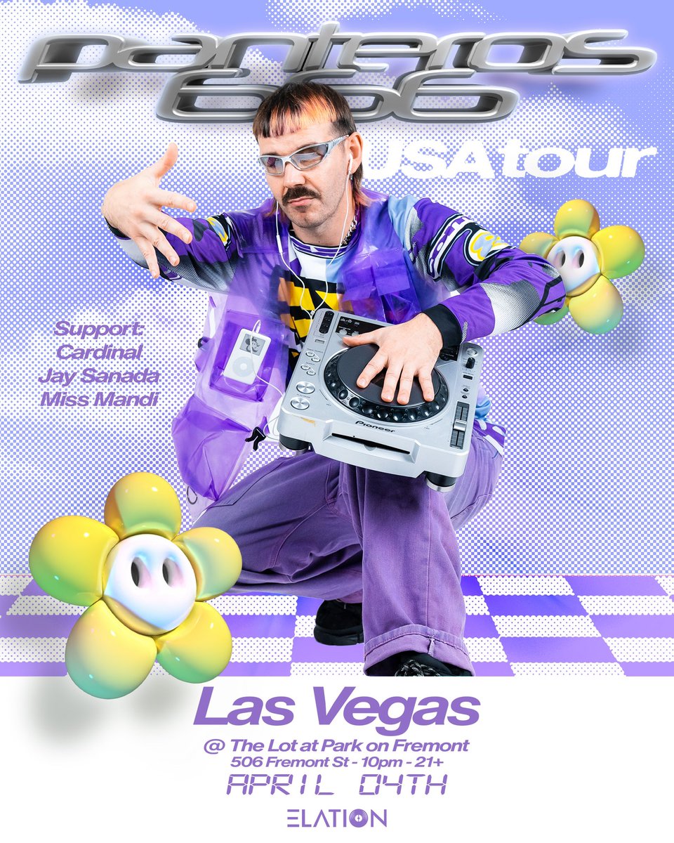 Are you ready to dance? <a href="/Panteros666/">PANTEROS666</a> is on a mission to revive the high-energy, feel-good vibes of 00s Euro sound, and he’s bringing it to Las Vegas💿✨ 

Meet us at The Lot at @ParkonFremont in your best y2k fit on April 4th. Tickets in bio.🤍

ElationLV.com