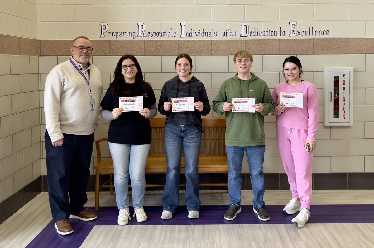 Congratulations to our JHS Tiger Pride Students of the Week who have worked exceptionally hard!