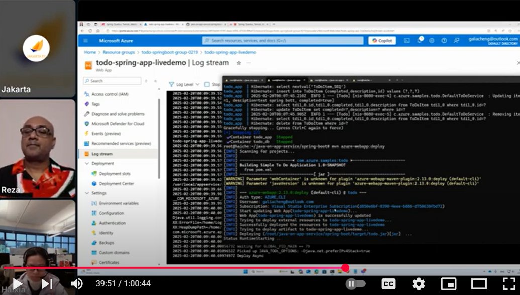 reza_rahman's tweet photo. Here is the recording of "Spring, Quarkus, Tomcat, Jakarta EE - Hyperscale PaaS on Azure for All Your Java". It was great to present this at the Philly JUG with my colleague Haixia Cheng. https://t.co/6gZlmaiX5d https://t.co/UZ4cwLm4gx