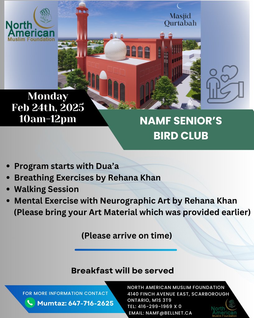namf786's tweet photo. NAMF Senior Program Feb 24th 2025 https://t.co/OUjLH59fh0