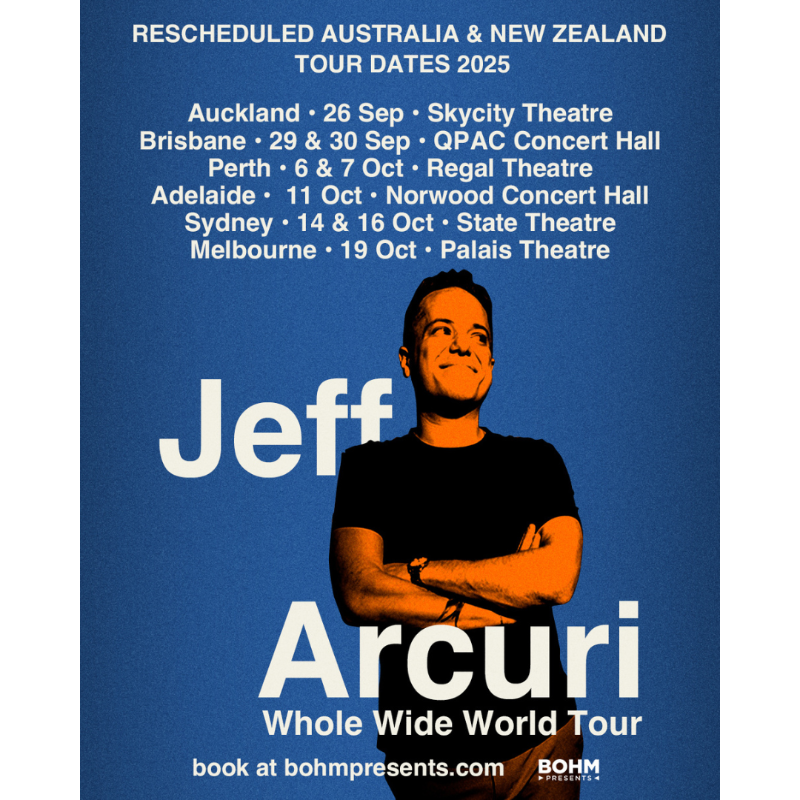 Bohmpresents's tweet image. 🚨 TOUR UPDATE 🚨 Due to unforeseen circumstances Jeff Arcuri's tour has been rescheduled and ticketing agencies will be in touch with current ticket holders with more information.