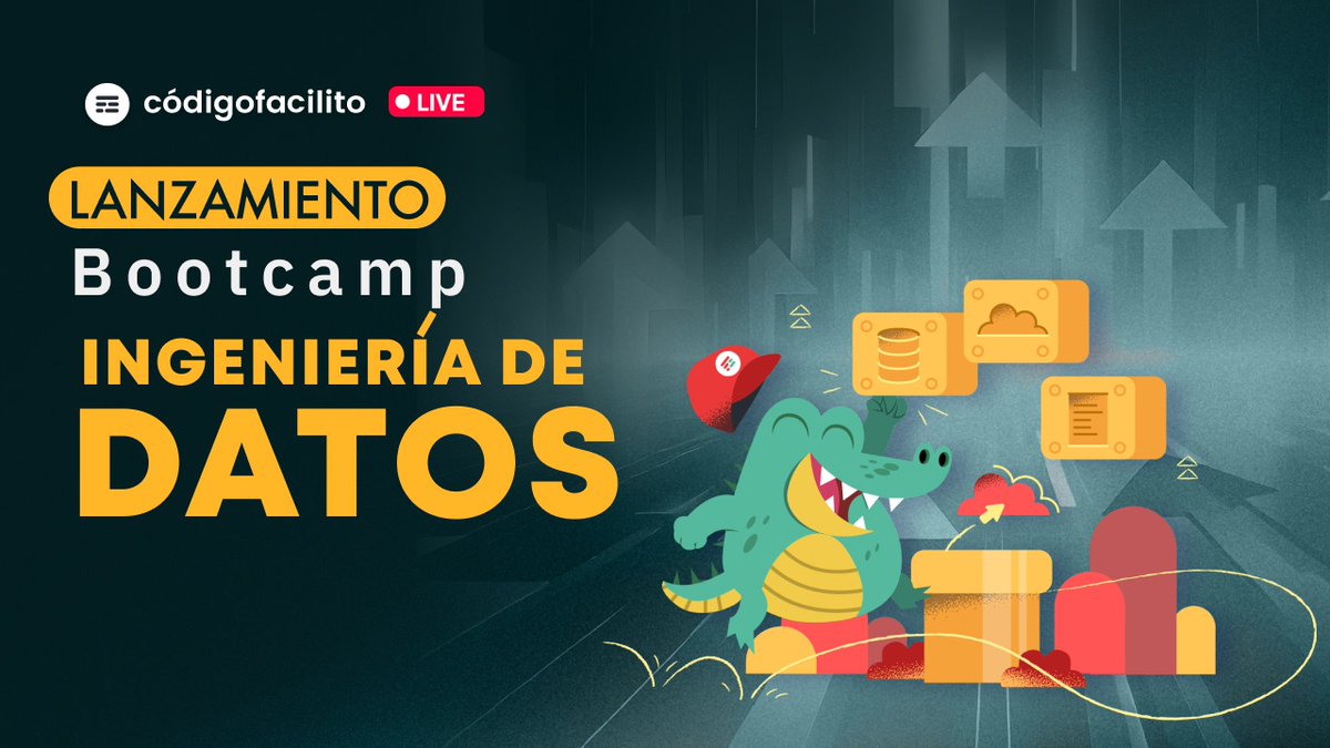 🔥 ¡Mañana abre inscripciones la nueva generación del Bootcamp de Ingeniería de Datos!

Únete al live de lanzamiento y conoce los detalles del programa en vivo. 🐊

youtube.com/watch?v=Uv5S6r…