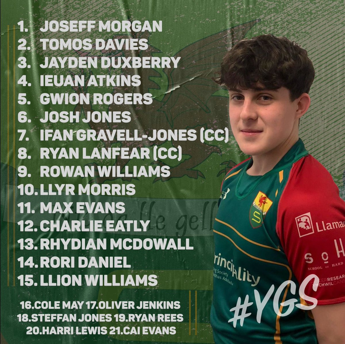 Adran Addysg Gorfforol y Strade (@addgorffstrade) on Twitter photo 🏉 Cyhoeddiad tîm rygbi blwyddyn 10.
Dyma'r garfan ar gyfer y gêm fory, gem 8 olaf y gwpan, oddi cartref yn erbyn <a href="/YGBroMorgannwg/">Ysgol Y Fro-Uwchradd</a> ni’n edrych ymlaen at y frwydyr!
Pob lwc bois!
#YGS 🏉 Cyhoeddiad tîm rygbi blwyddyn 10.
Dyma'r garfan ar gyfer y gêm fory, gem 8 olaf y gwpan, oddi cartref yn erbyn <a href="/YGBroMorgannwg/">Ysgol Y Fro-Uwchradd</a> ni’n edrych ymlaen at y frwydyr!
Pob lwc bois!
#YGS