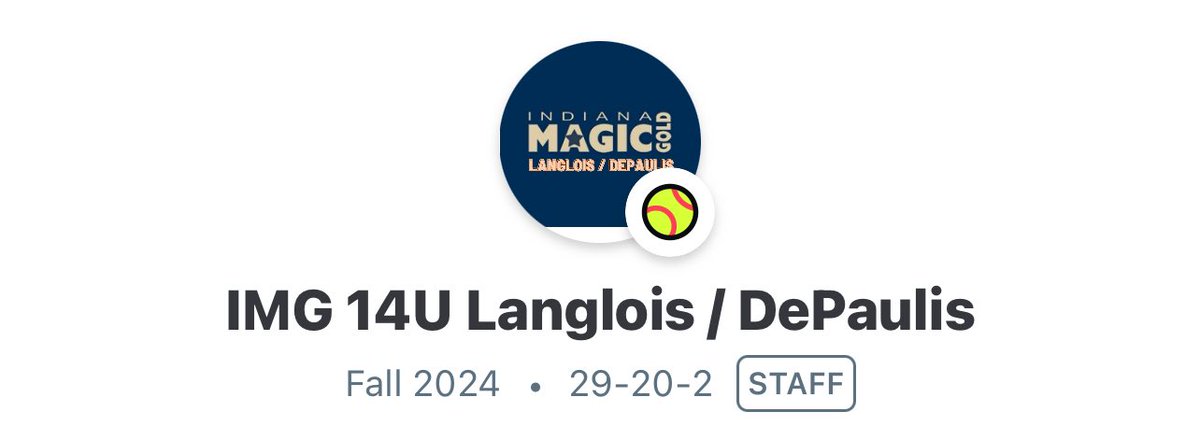 29-20-2.  That was our Fall / Winter tourney record. Our players take on the best teams/orgs/players in the country. No subs. WE use our players that WE develop. WE don’t load up on B teams to pad our record. Choose hard and develop. WE are not for everyone.