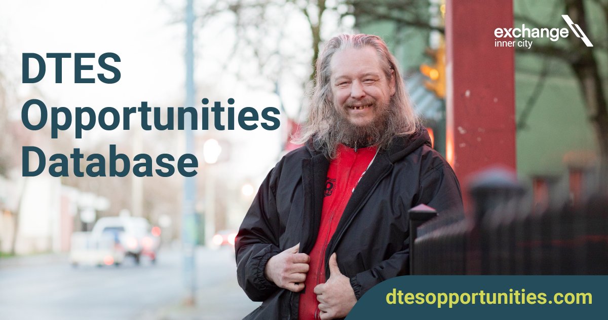 The DTES Opportunities Database, a resource hub for non-profit staff and referral agencies, and individuals seeking supportive opportunities—all in one place! Including paid peer work, supported employment, training/skills development, volunteering etc. dtesopportunities.com