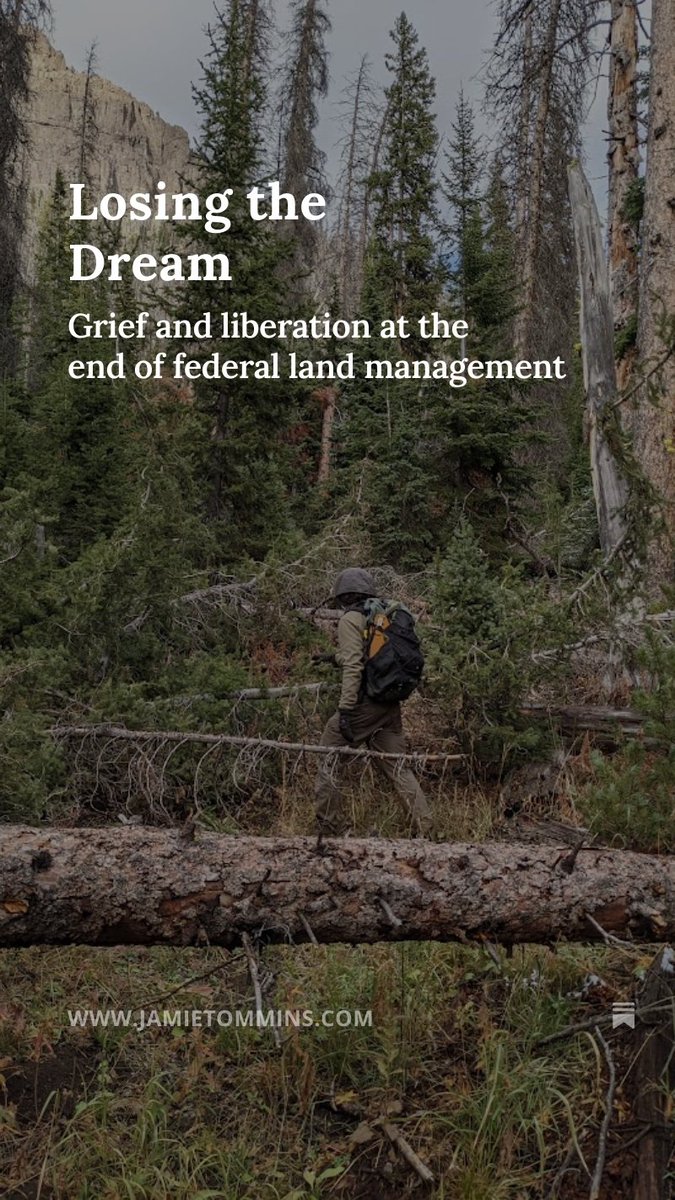 JTommins's tweet photo. back to share this piece i wrote about the dream of public lands and what it means to lose it https://t.co/0Qy1D5fcOG