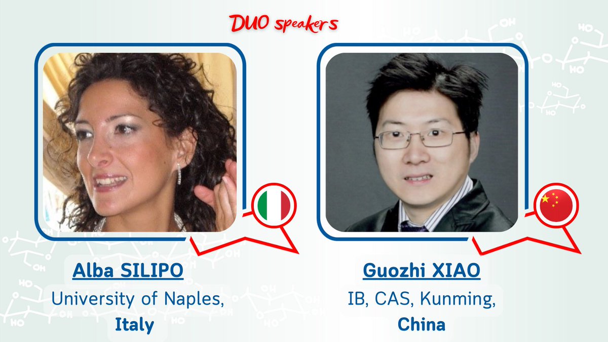 eurocarb22's tweet photo. We are excited to introduce our first DUO Speakers at #Eurocarb22! 🎤✨
🔬 Alba Silipo & Guozhi Xiao
It’s sure to be an exciting session!
📅 See you in Gdańsk, July 6-10, 2025! #CarbohydrateScience #Eurocarb22 https://t.co/1EI4PCB6N9