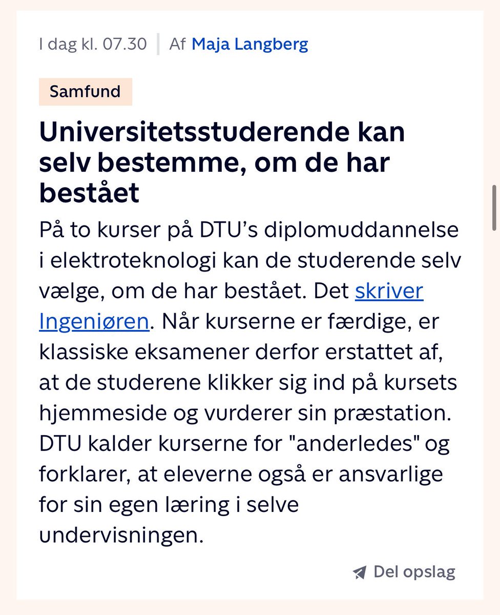 Bare vent til KUAs ledelse læser det her! Så kan der spares endnu flere penge på uddannelser, der allerede bliver undervist så få timer som man må og hvor både bachelor og speciale forsvar er sparret væk 🤯💸👨🏼‍🏫 #dkpol