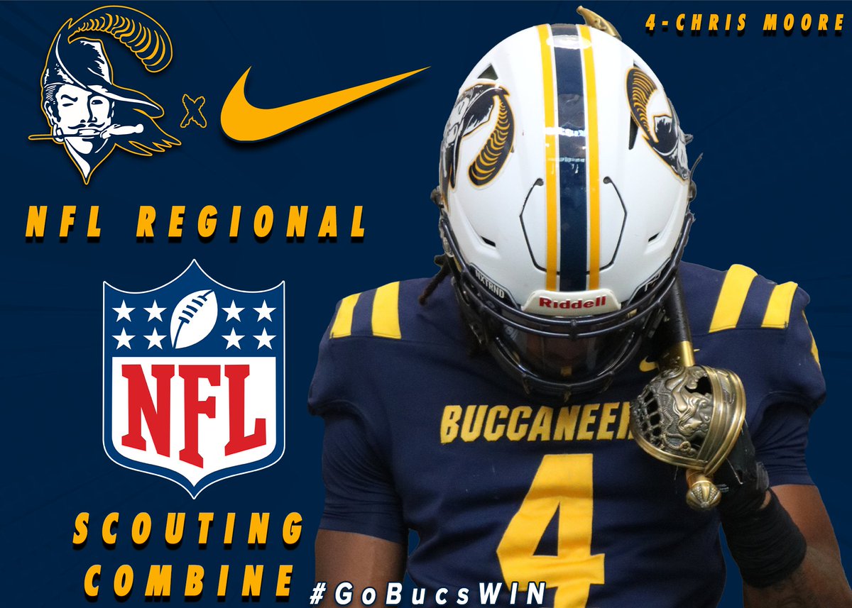 Congratulations to Chris Moore, as he participated in an NFL Regional Scouting Combine today at Northern Illinois University! #GoBucsWIN