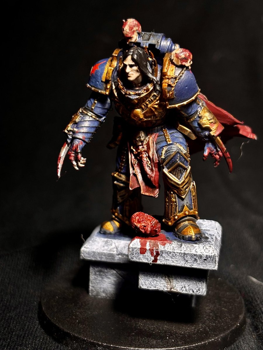 beardshock's tweet photo. Mi primer Primarca Konrad Curze @Warmatz #WarhammerArt #warhammer40k #WarhammerCommunity #warhammer https://t.co/pwFuc3ulL9