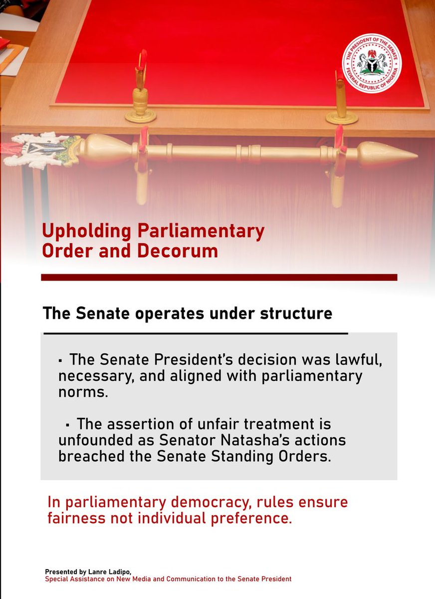 wallchartafrica's tweet photo. Facts on Senate Seating Controversy.

A particular reaction stood out to me, Check below👇🏽👇🏽 https://t.co/fFxag9MuLd