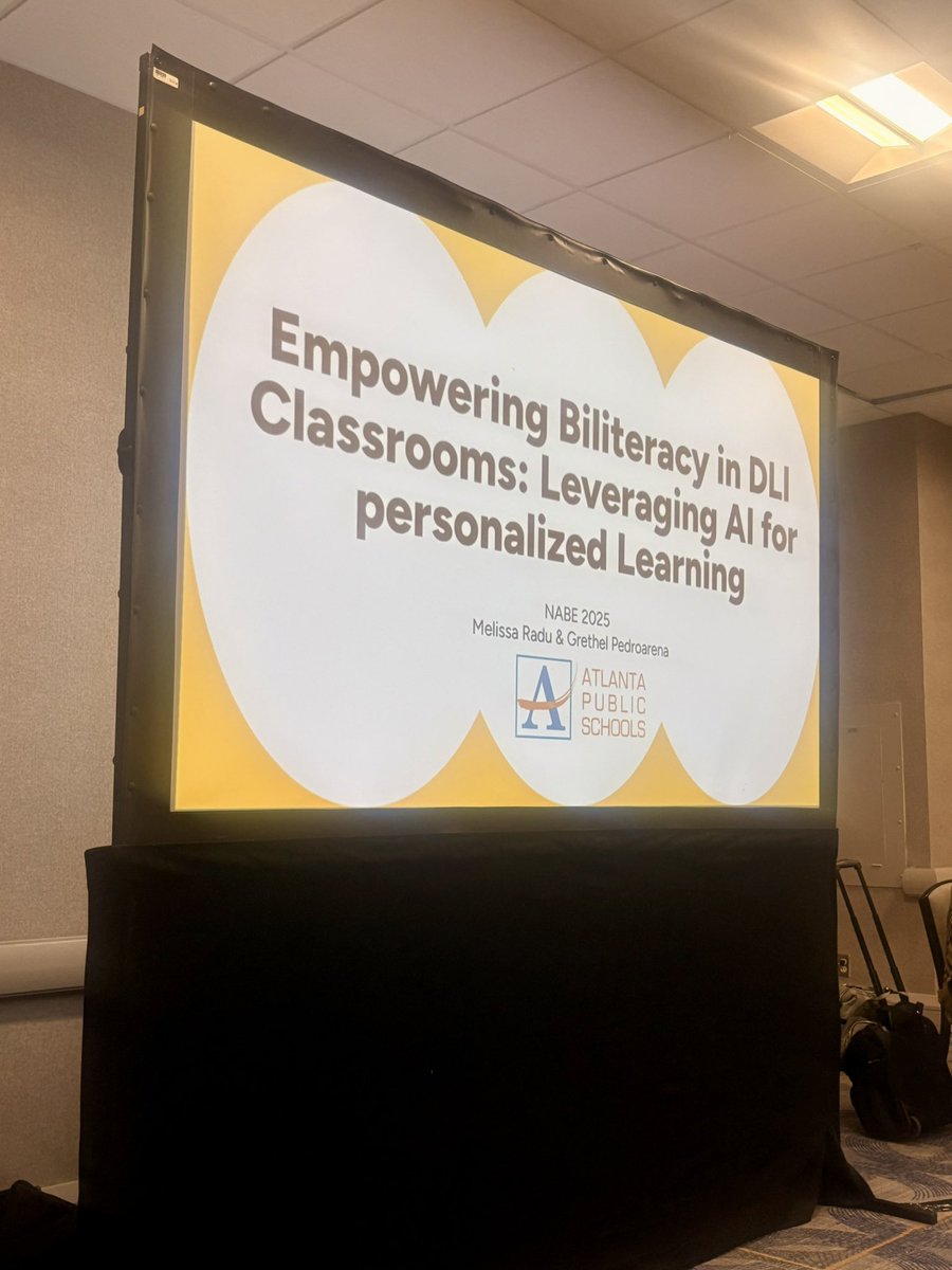 Excited to watch <a href="/Pedroarena_DLI/">Grethel Pedroarena</a> and <a href="/radu_melis20485/">Melissa Radu</a> presenting at <a href="/NABEorg/">NABE- National Association for Bilingual Education</a> #NABE2025
