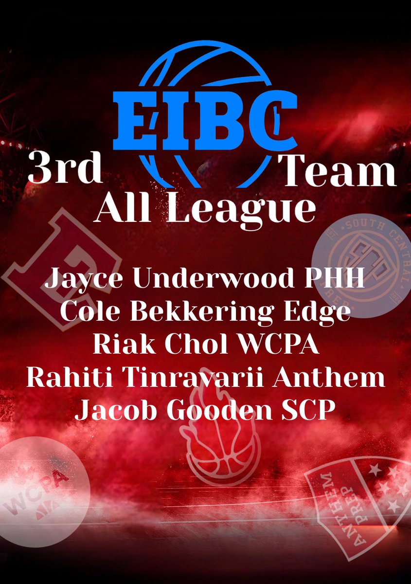 Congratulations to Jayce Underwood, Cole Bekkering, Riak Chol, Rahiti Timirauarii &amp; Jacob Gooden on being voted as a 3rd Team All League.
