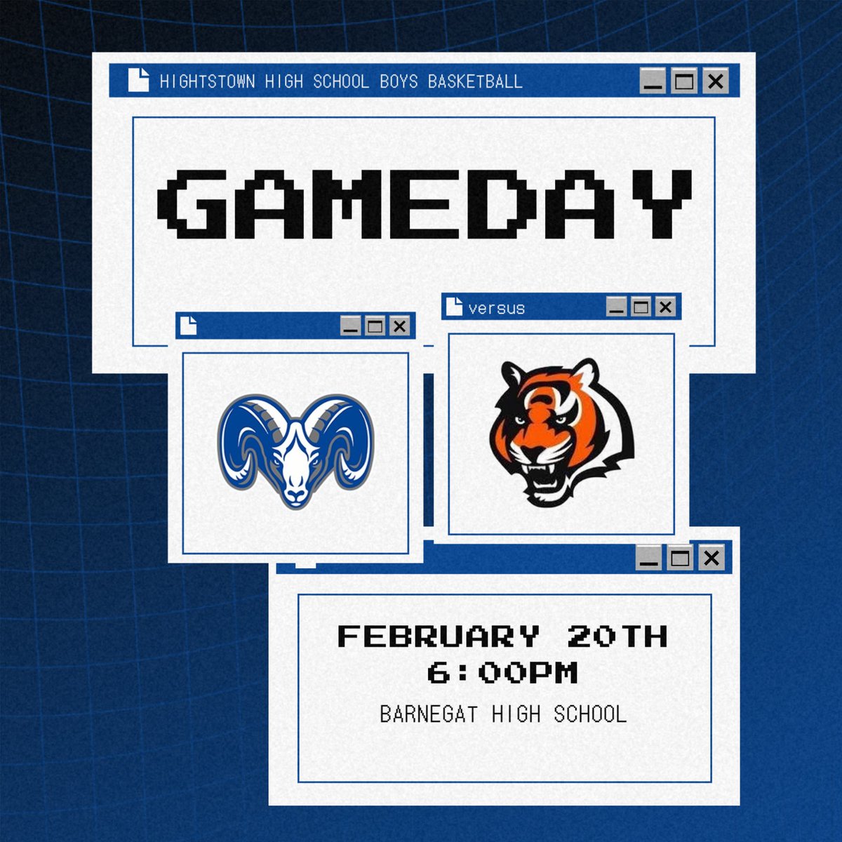 GAME DAY‼️

Hitting the road to finish off the regular season down the shore at Barnegat High School to prepare for States next week.

📅 2/20
🕛 6:00pm
🆚 Barnegat High School
📍 Barnegat High School
📺 Hudl Fan

#HightstownHoops