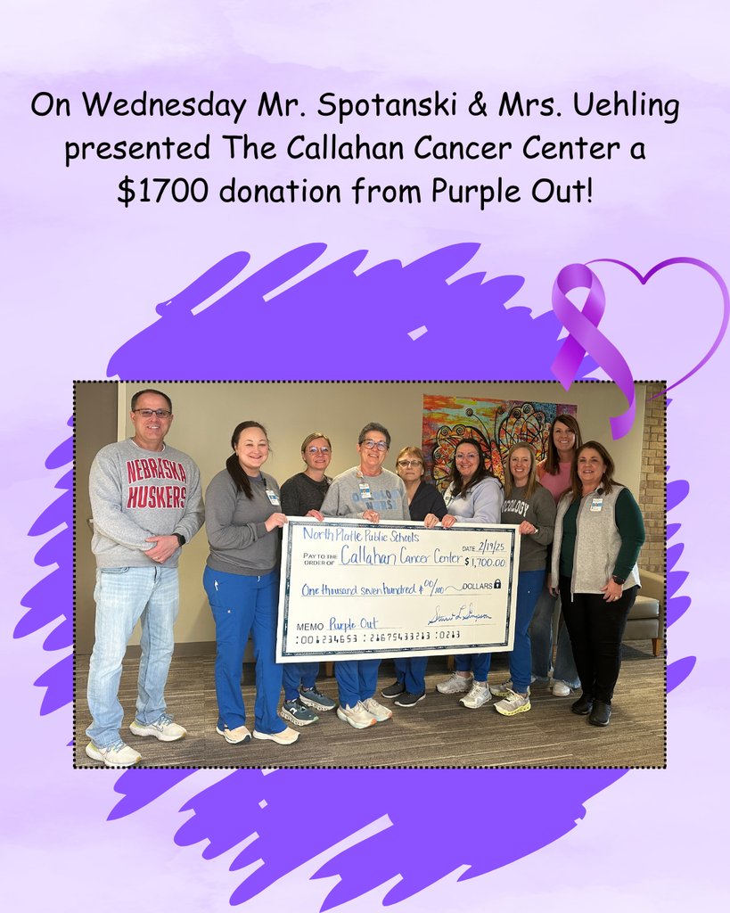 Purple Out Donation!