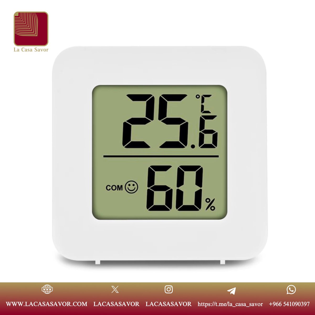 LACASASAVOR's tweet image. #جهاز رقمي لقياس درجة رطوبة #السيجار بشاشة #LCD عالية الجودة - 20237