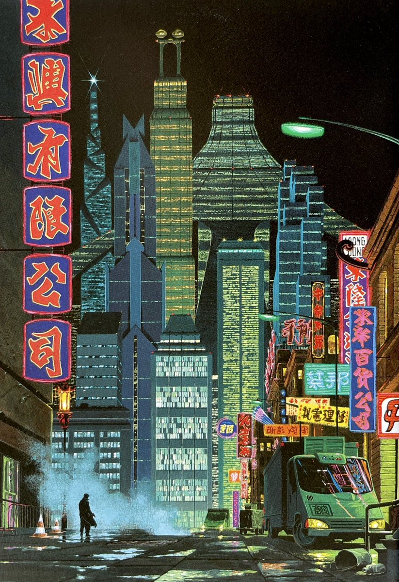 Art by French sci-fi illustrator Philippe ‘Manchu’ Bouchet 🔥