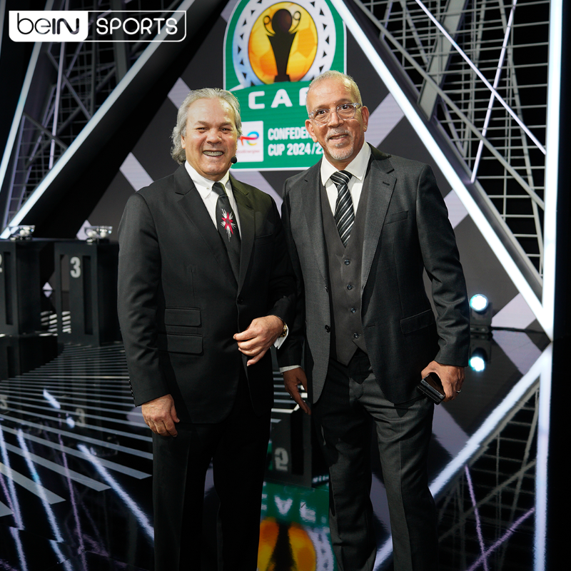 beINSPORTS's tweet photo. 📸 لقطات من كواليس قرعة ربع نهائي دوري أبطال إفريقيا توتال إنيرجيز وكأس الاتحاد الإفريقي توتال إنيرجيز التي أقيمت في استديوهات beIN SPORTS في الدوحة 🤩

#beINDraw | #CAFDraw | #CAFCL | #CAFCC | #TotalEnergiesCAFCL | #TotalEnergiesCAFCC