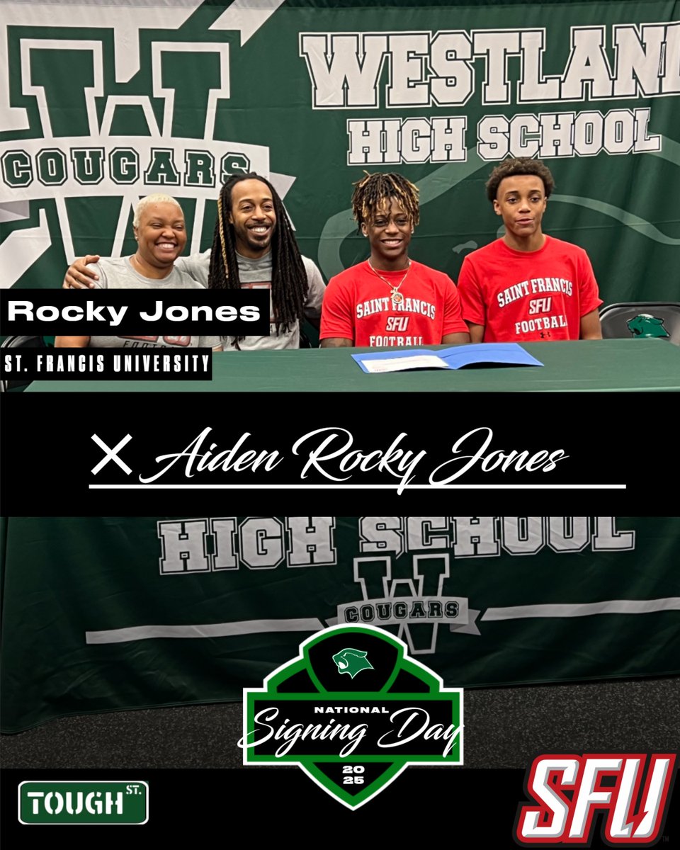 Congrats to Rocky Jones on signing with St. Francis University!