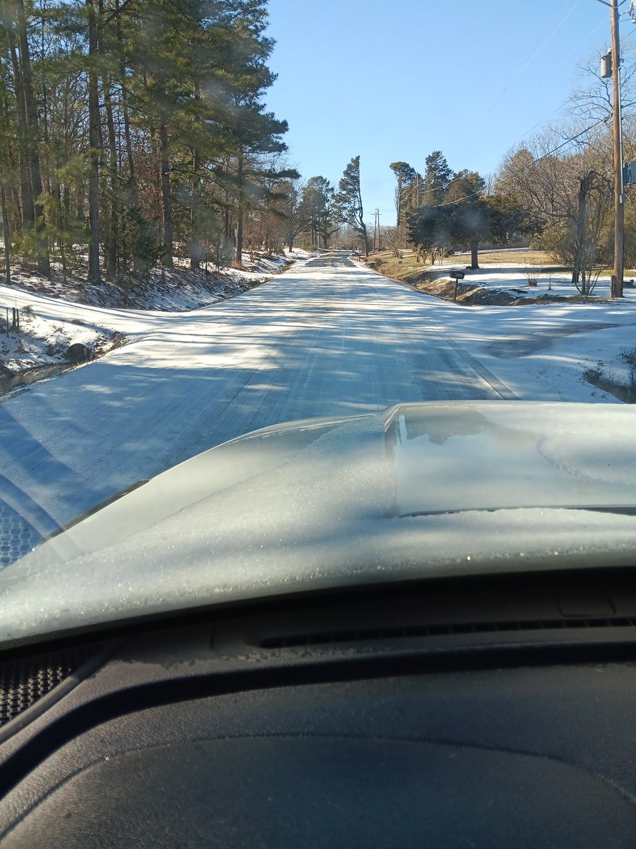 A Thursday afternoon tour of the still icy Cabot School District…. Mtn Springs at Willie Ray